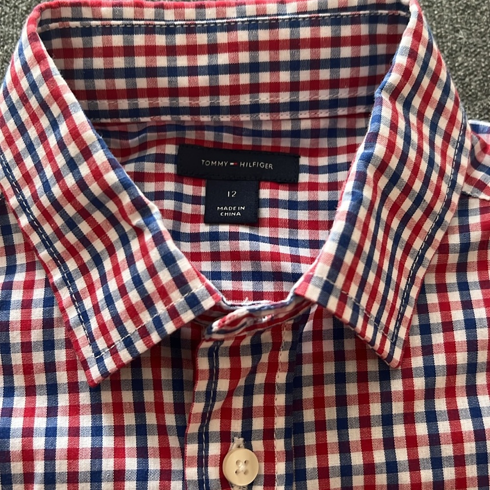 Tommy Hilfiger Youth Button Down - Size 12 - Picture 2 of 4